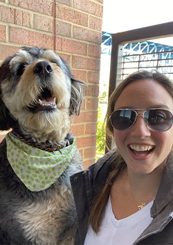 Doctor Peres and her dog