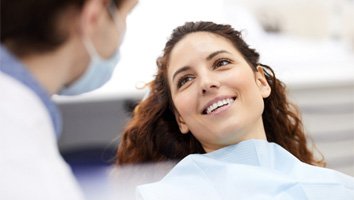 patient smiling before teeth whitening in Webster  