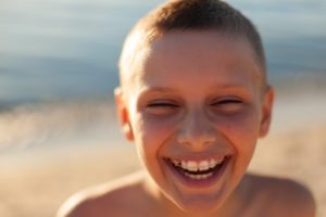 Boy with braces